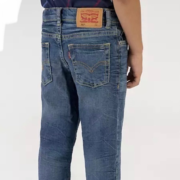 Levi’s 514 Boys Husky 5 Pocket Straight Jeans - Picture 3 of 6